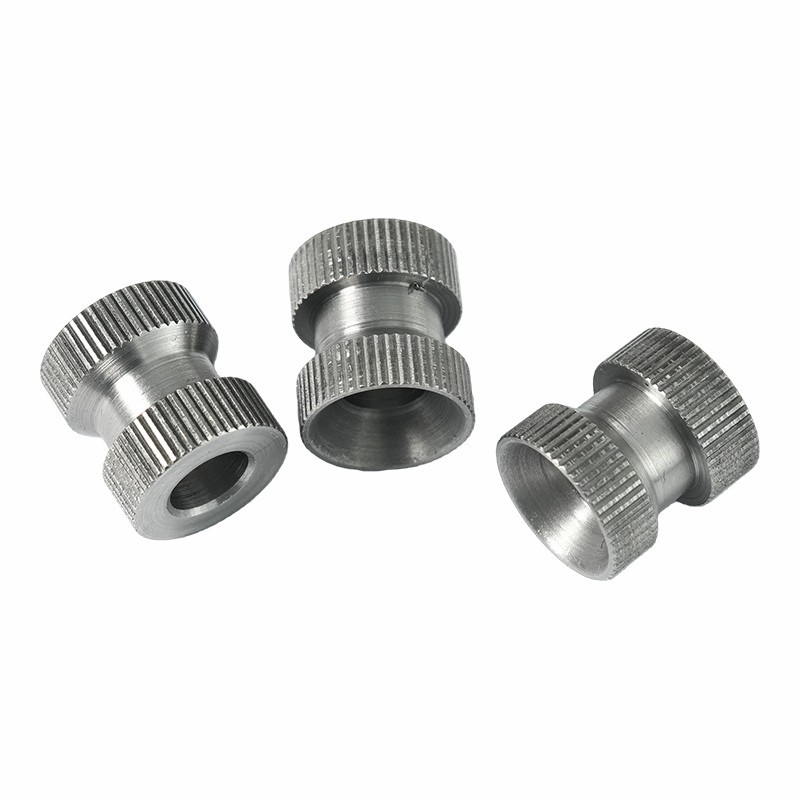 knurled steel nut